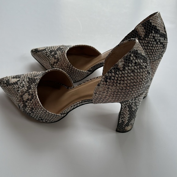 ABLE Snakeskin D’Orsay Heels - Picture 4 of 4